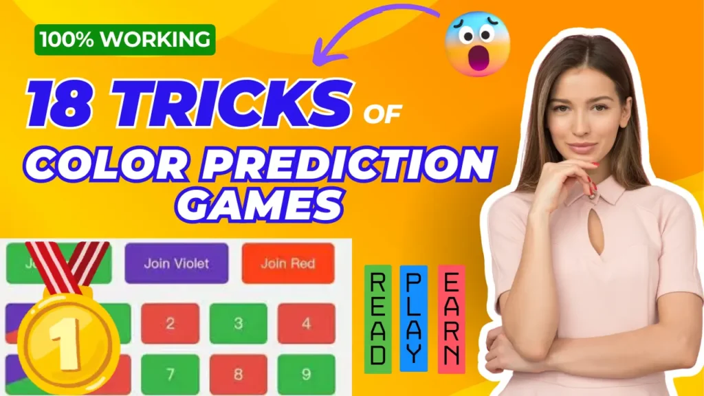 colour prediction game tricks, color prediction and color trading tricks, tricks to win